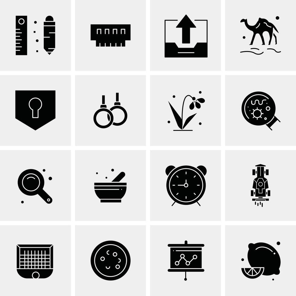 16 Universal Business Icons Vector Creative Icon Illustration to use in web and Mobile Related proje