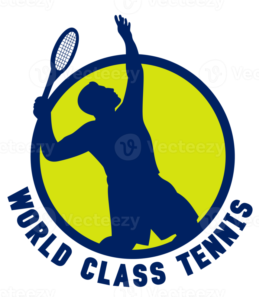 tennis giocatore silhouette servendo png