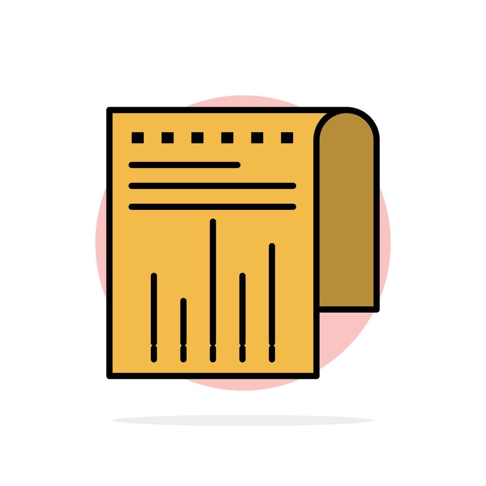 Business Financial Modern Report Abstract Circle Background Flat color Icon vector