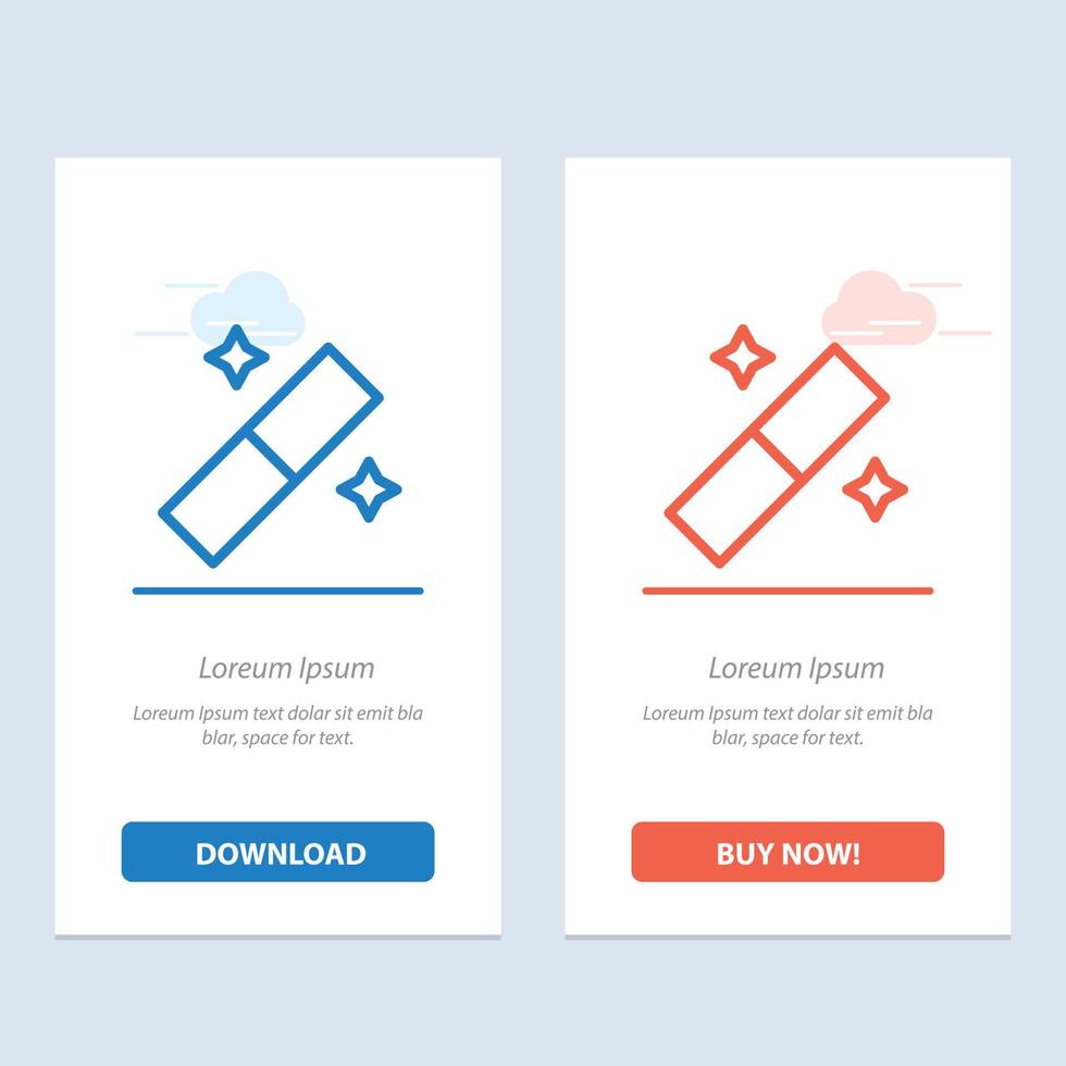 Design Graphic Tool  Blue and Red Download and Buy Now web Widget Card Template vector