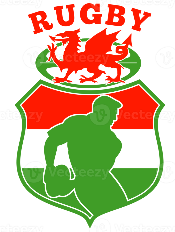 welsh rugby player wales dragon shield png