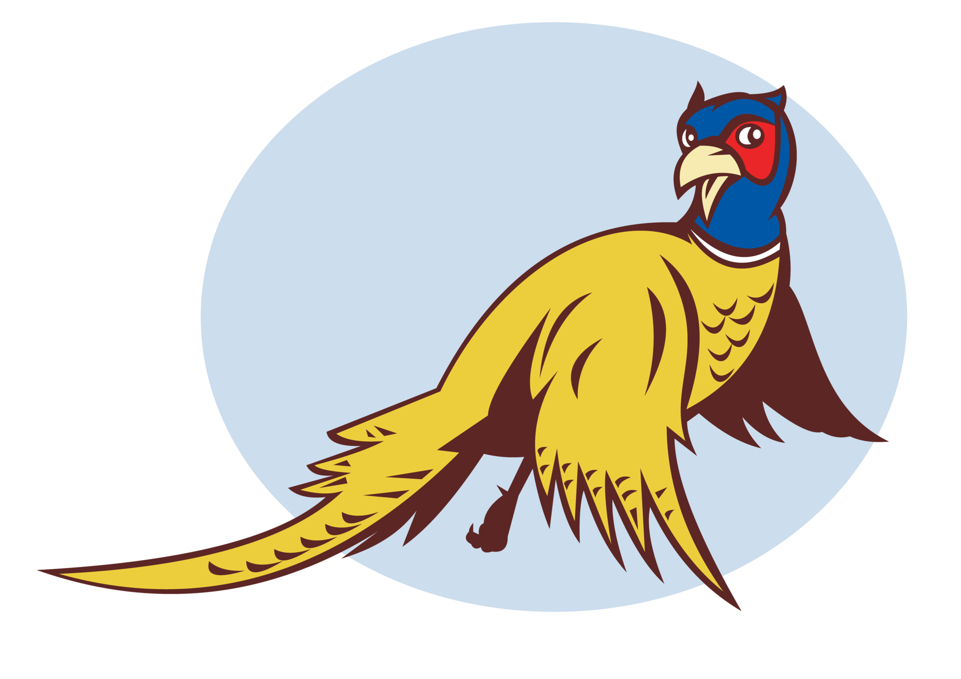Cartoon Pheasant bird flying 13146848 PNG