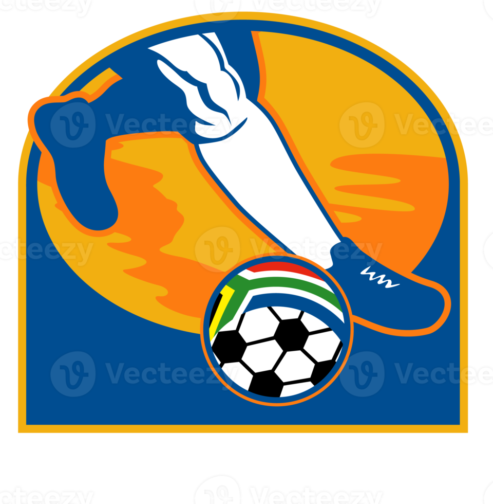 soccer player ball flag south africa png