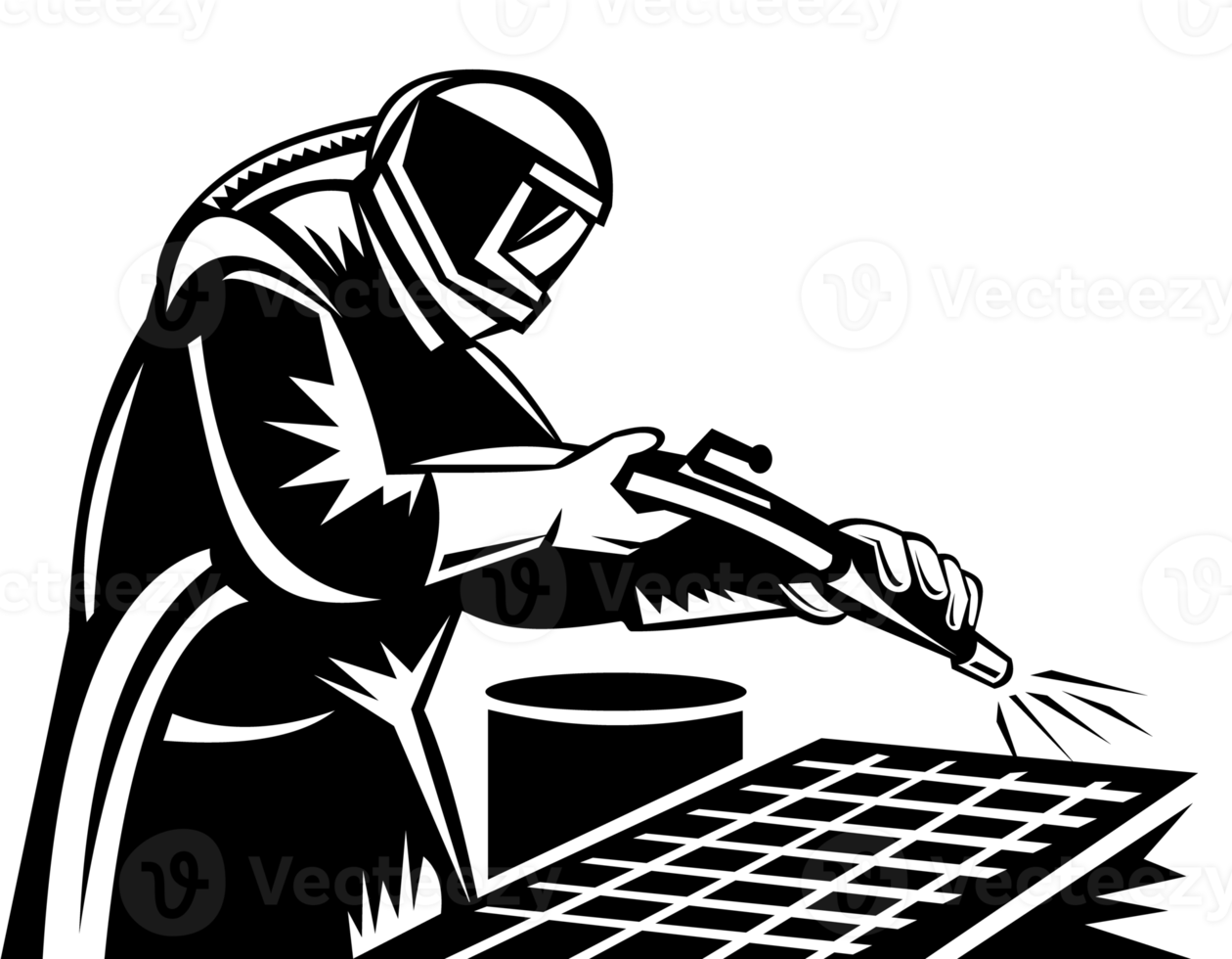 Sandblaster at work png