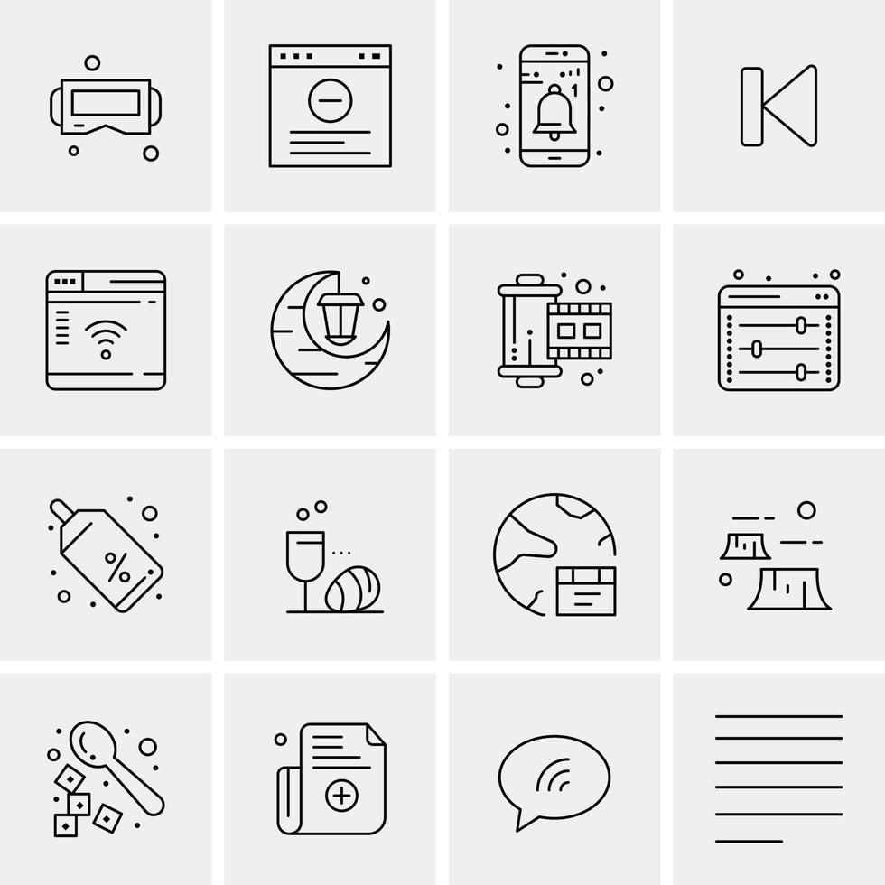 16 Business Universal Icons Vector Creative Icon Illustration to use in web and Mobile Related proje