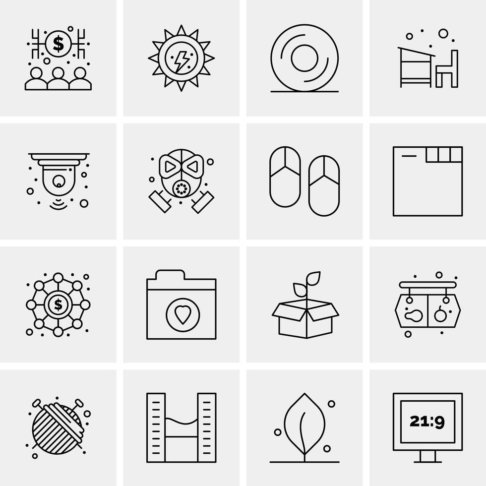 16 Business Universal Icons Vector Creative Icon Illustration to use in web and Mobile Related proje
