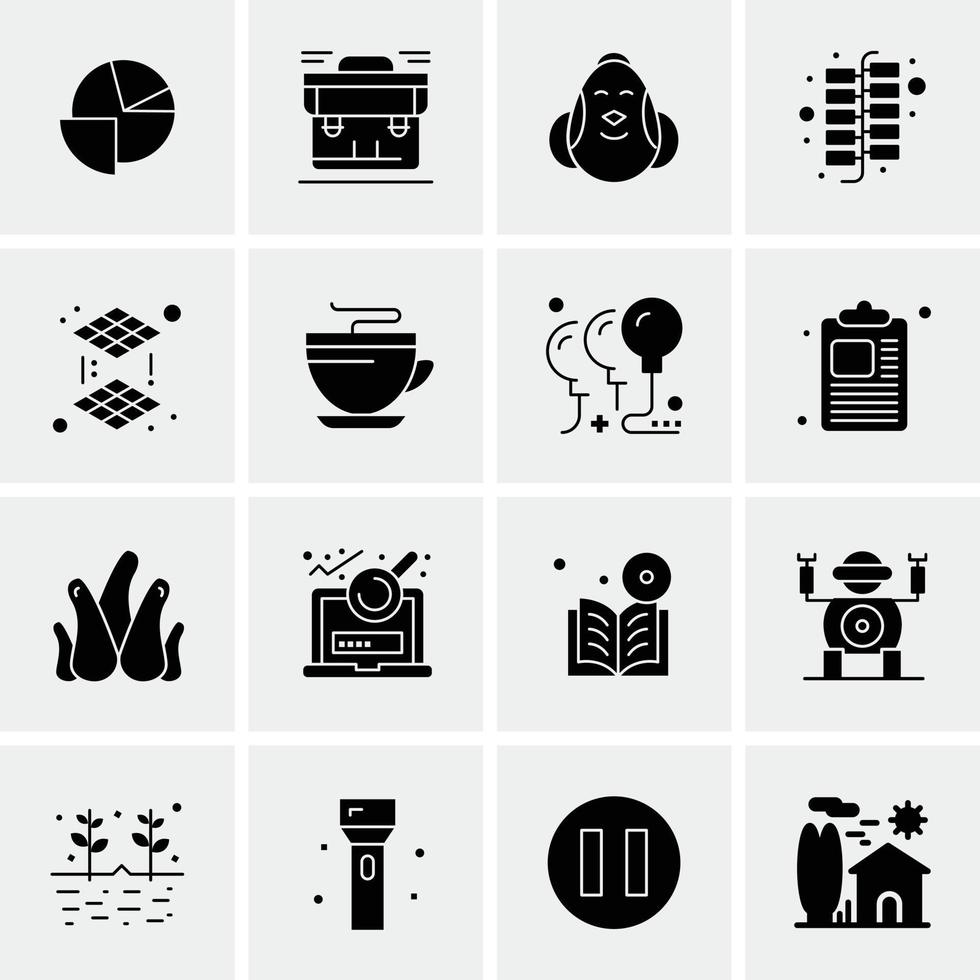16 Universal Business Icons Vector Creative Icon Illustration to use in web and Mobile Related proje