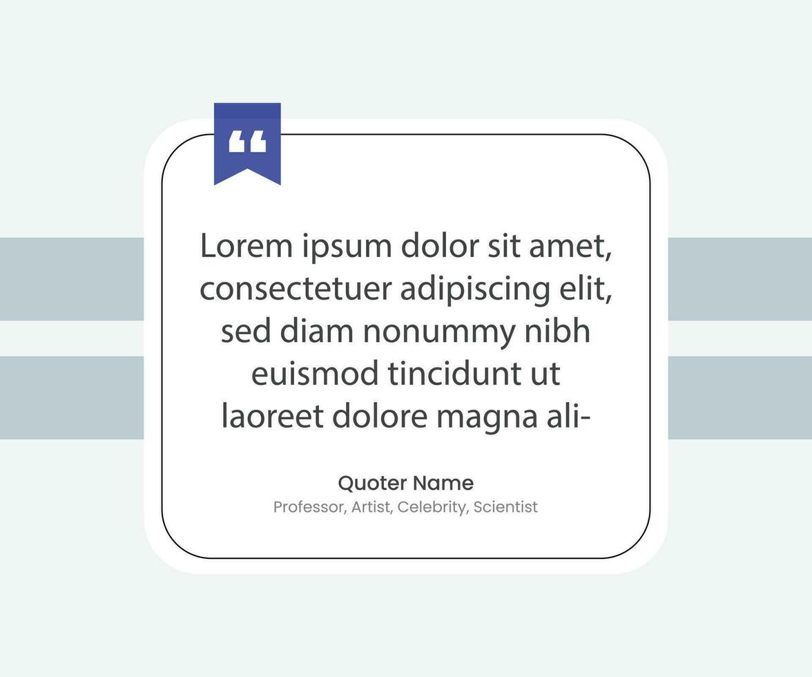 3d social media empty quotes design with background vector