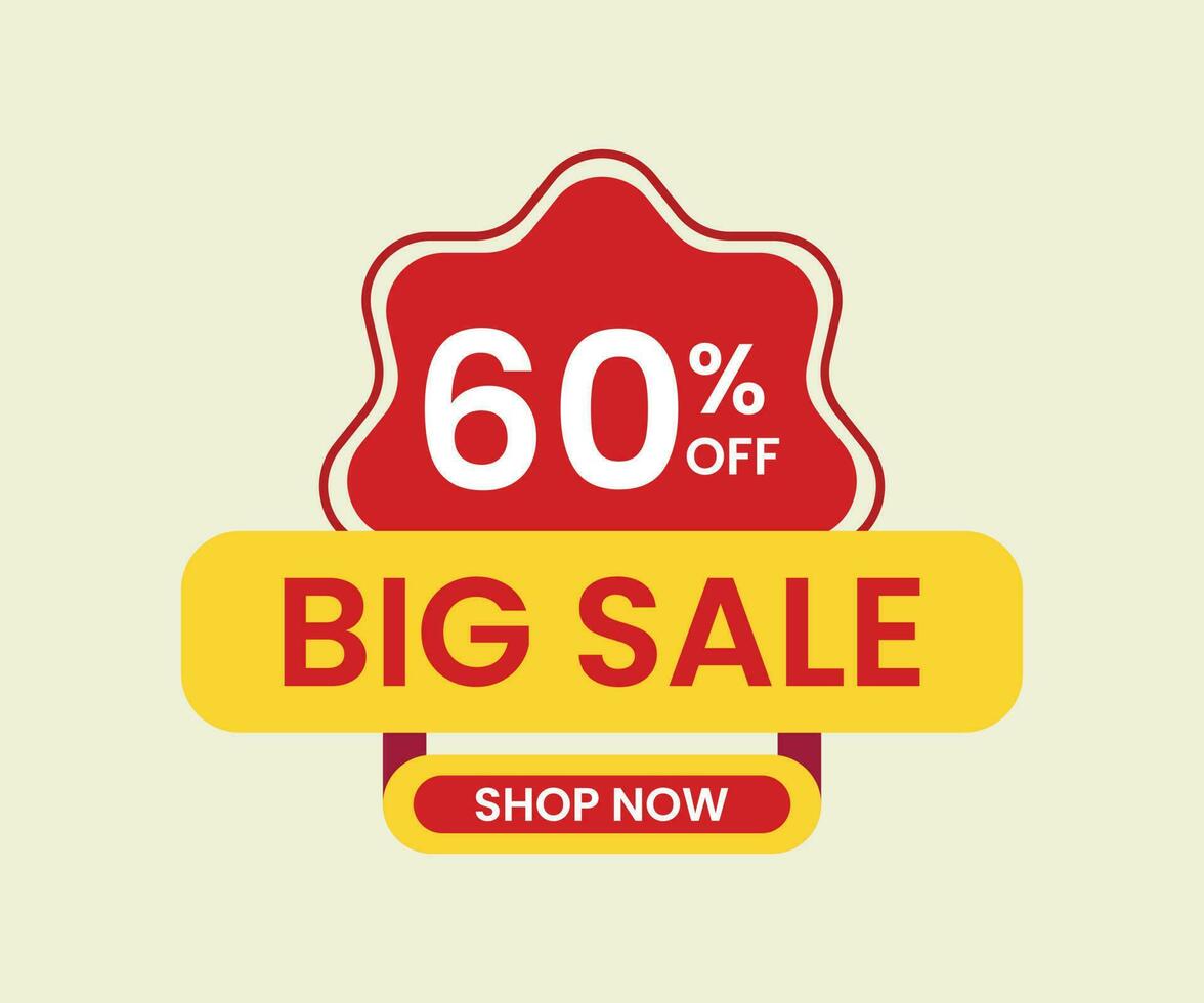 Big sale special offer in flat design vector