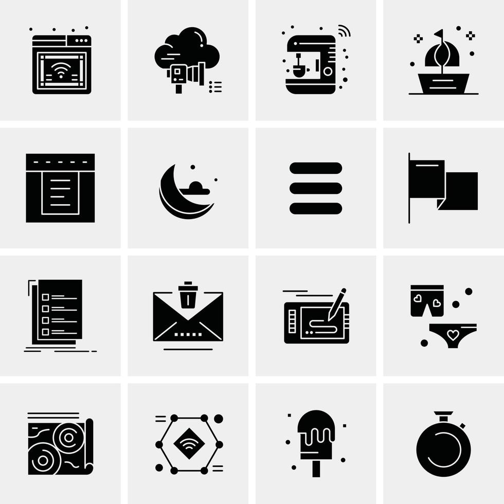 16 Business Universal Icons Vector Creative Icon Illustration to use in web and Mobile Related proje