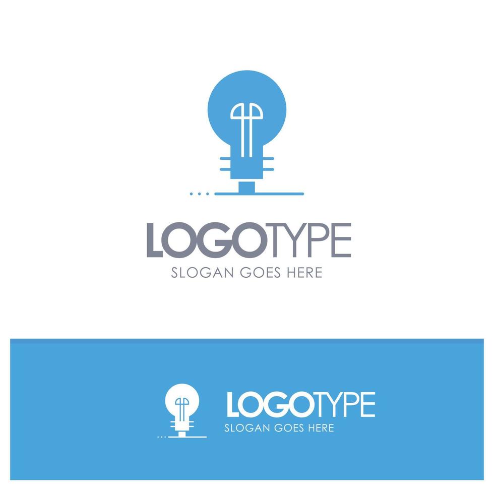 Business Defining Management Product Blue Solid Logo with place for tagline vector