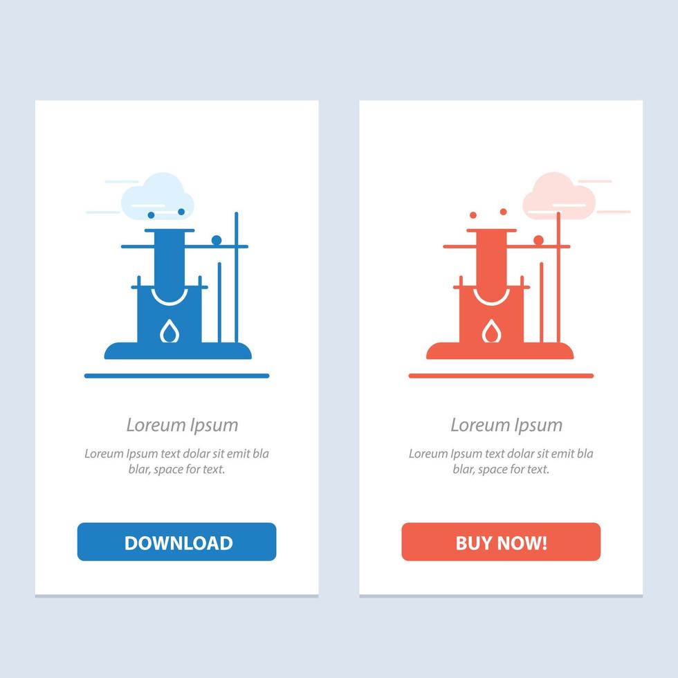 Like Science Space  Blue and Red Download and Buy Now web Widget Card Template vector