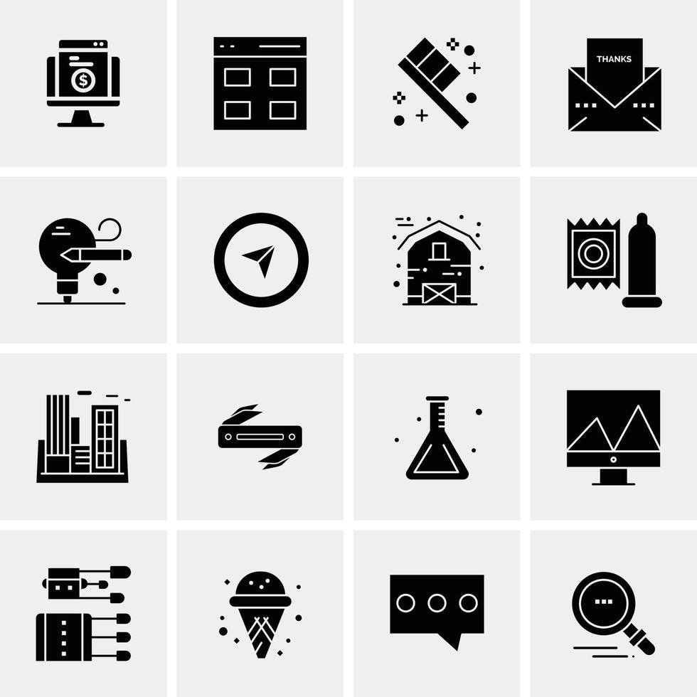 16 Business Universal Icons Vector Creative Icon Illustration to use in web and Mobile Related proje