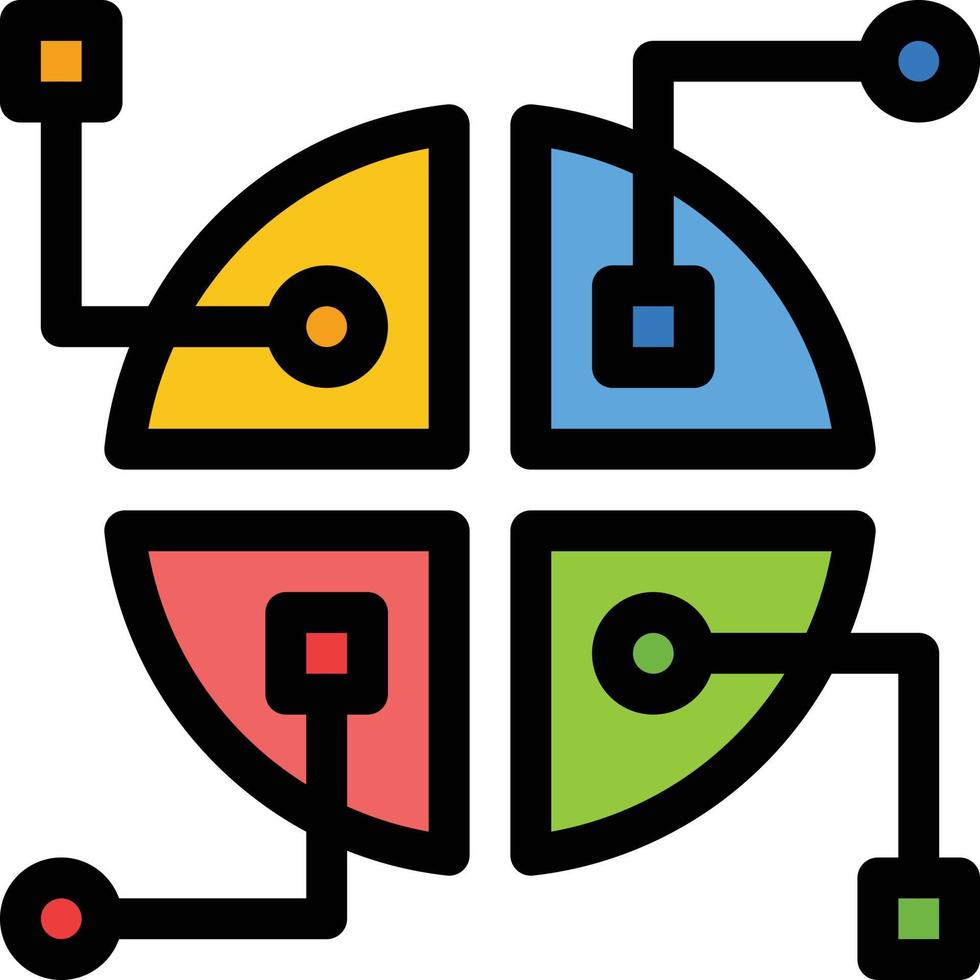 Construction Network Map  Flat Color Icon Vector icon banner Template