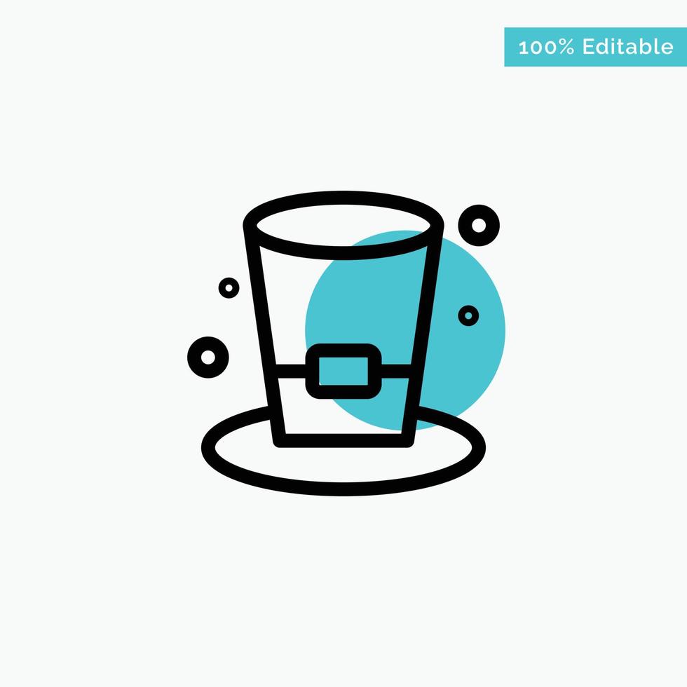 Glass Drink Wine Beer turquoise highlight circle point Vector icon