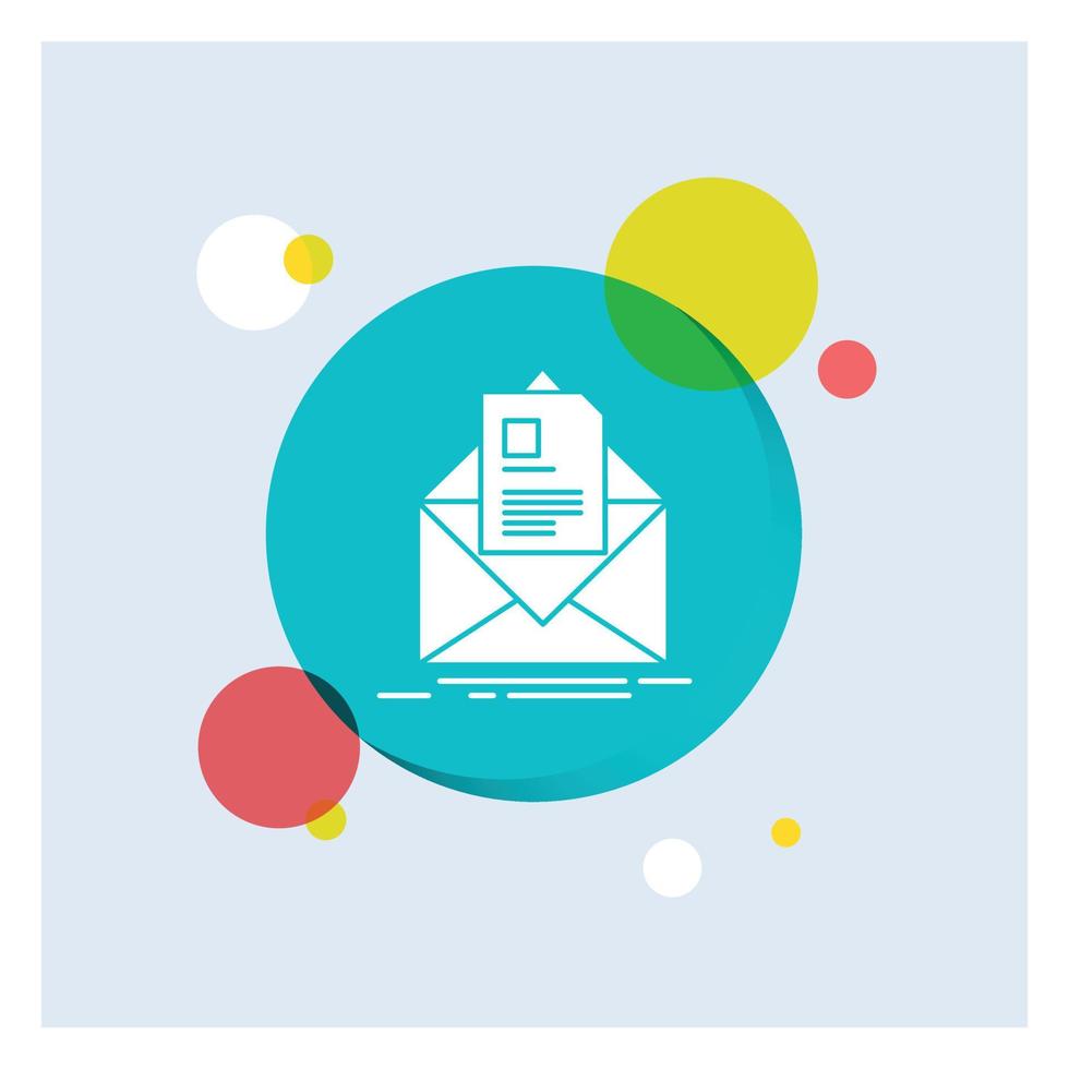 Mail Contract Letter Email Briefing White Glyph Icon Colorful mail-contract-letter-email-briefing-white-glyph-icon-colorful