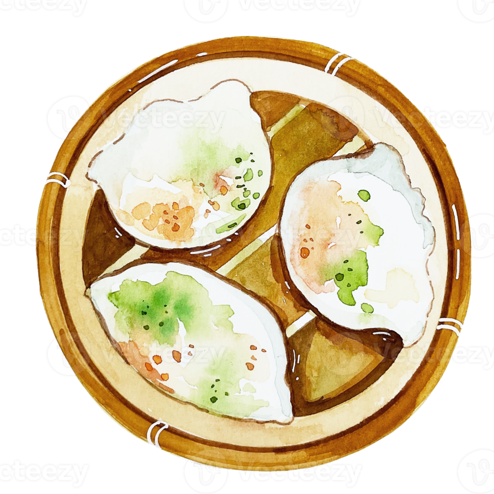 Japanese food hargao watercolor png