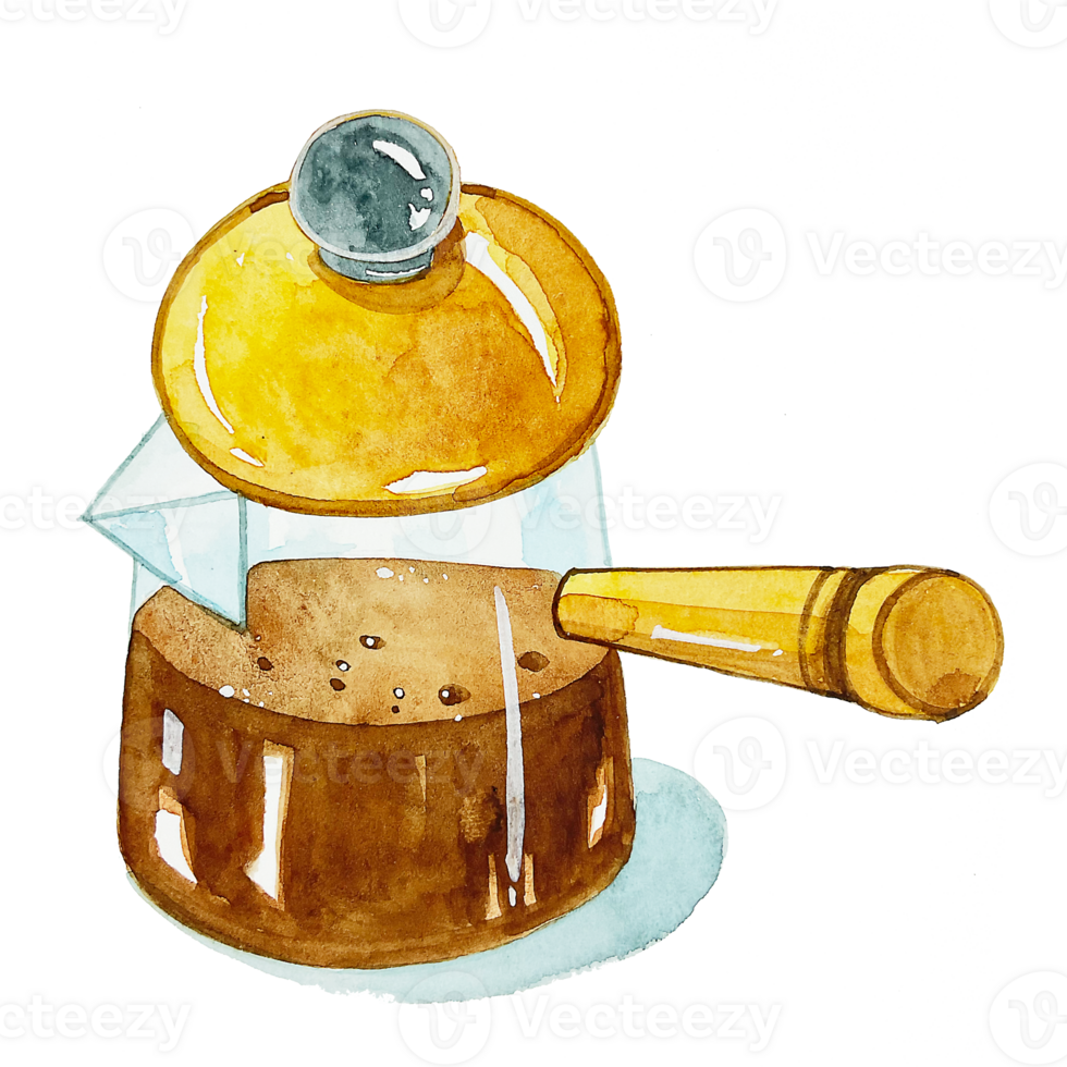 Watercolor drip coffee filter jug 13149737 PNG