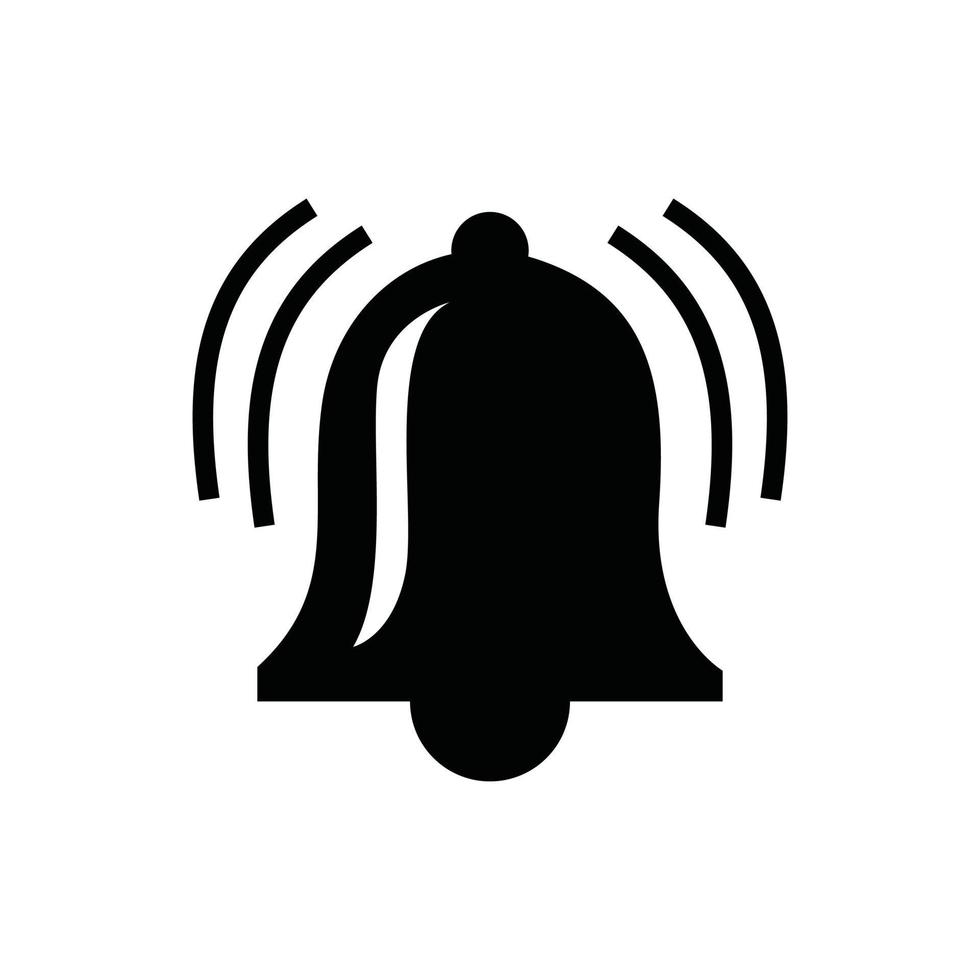 Ringing bell icon vector. Notification, alarm, hand bell sign illustration for web. vector