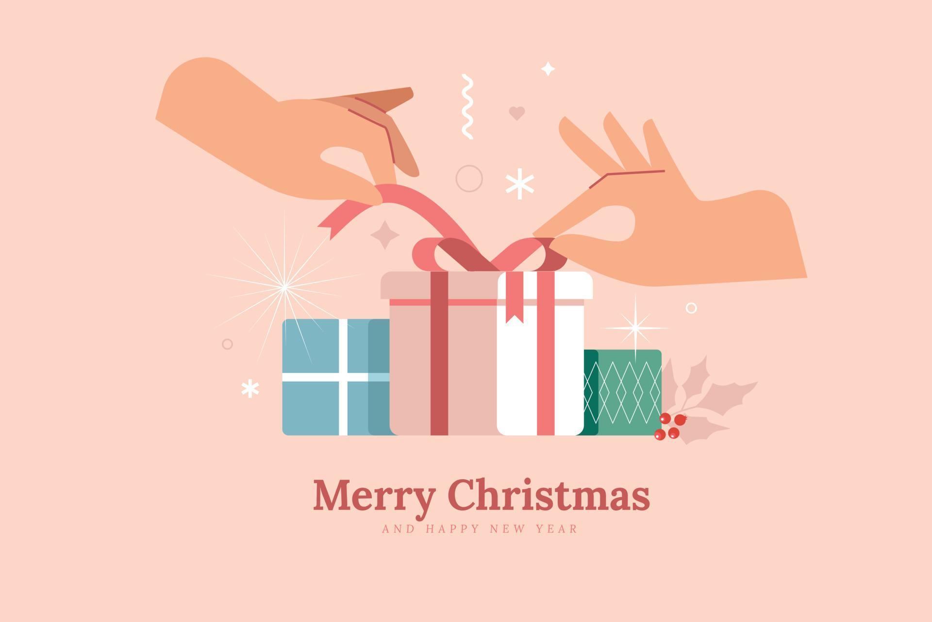 merry christmas and happy new year 2023 greeting card