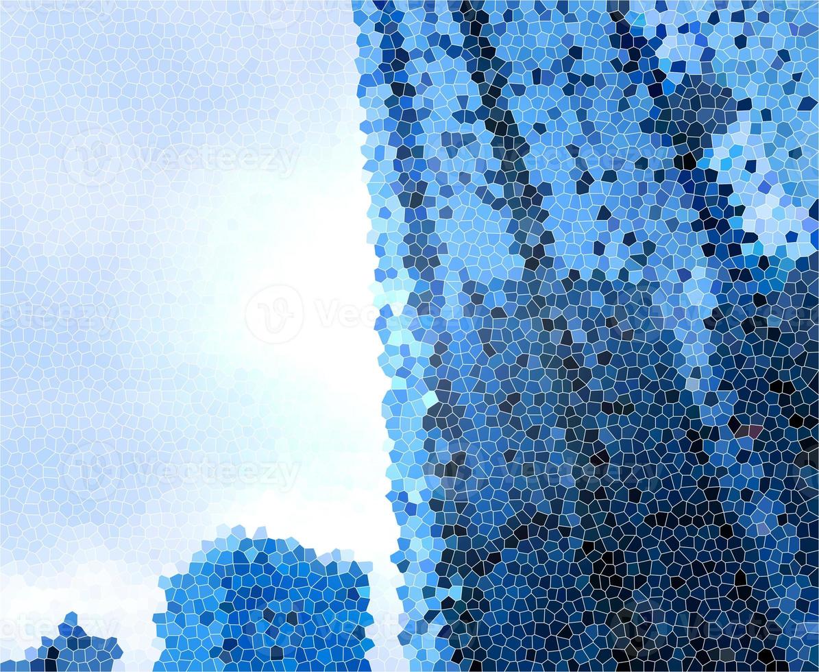 mosaico de edificio de cristal azul de ilustración digital foto