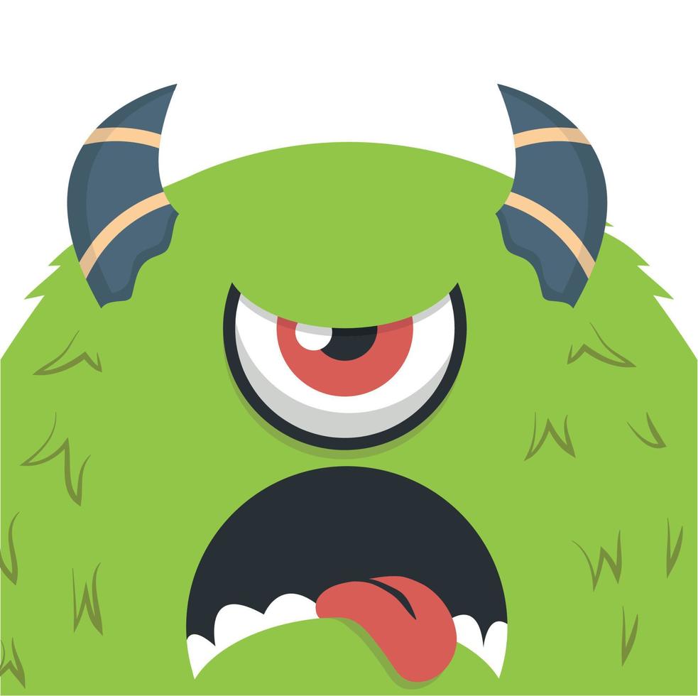 little Funny  monster cartoon vector