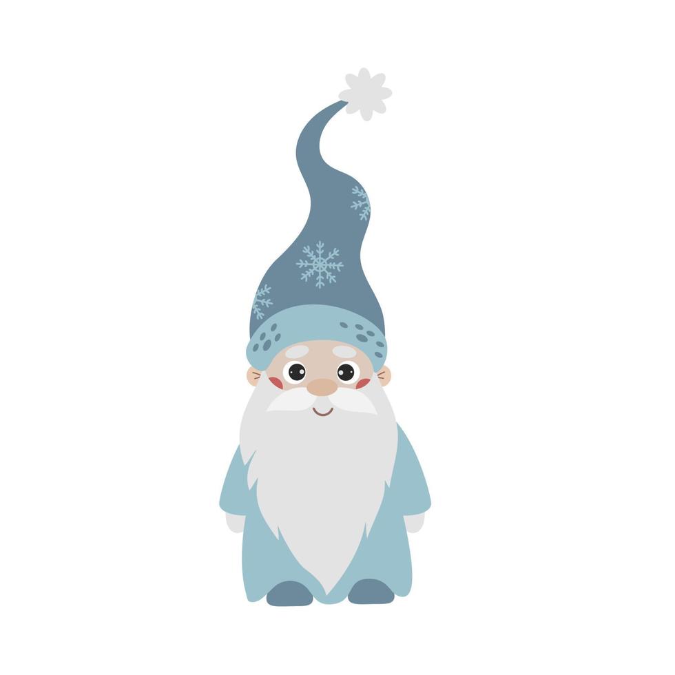Sticker cute fairytale gnome vector