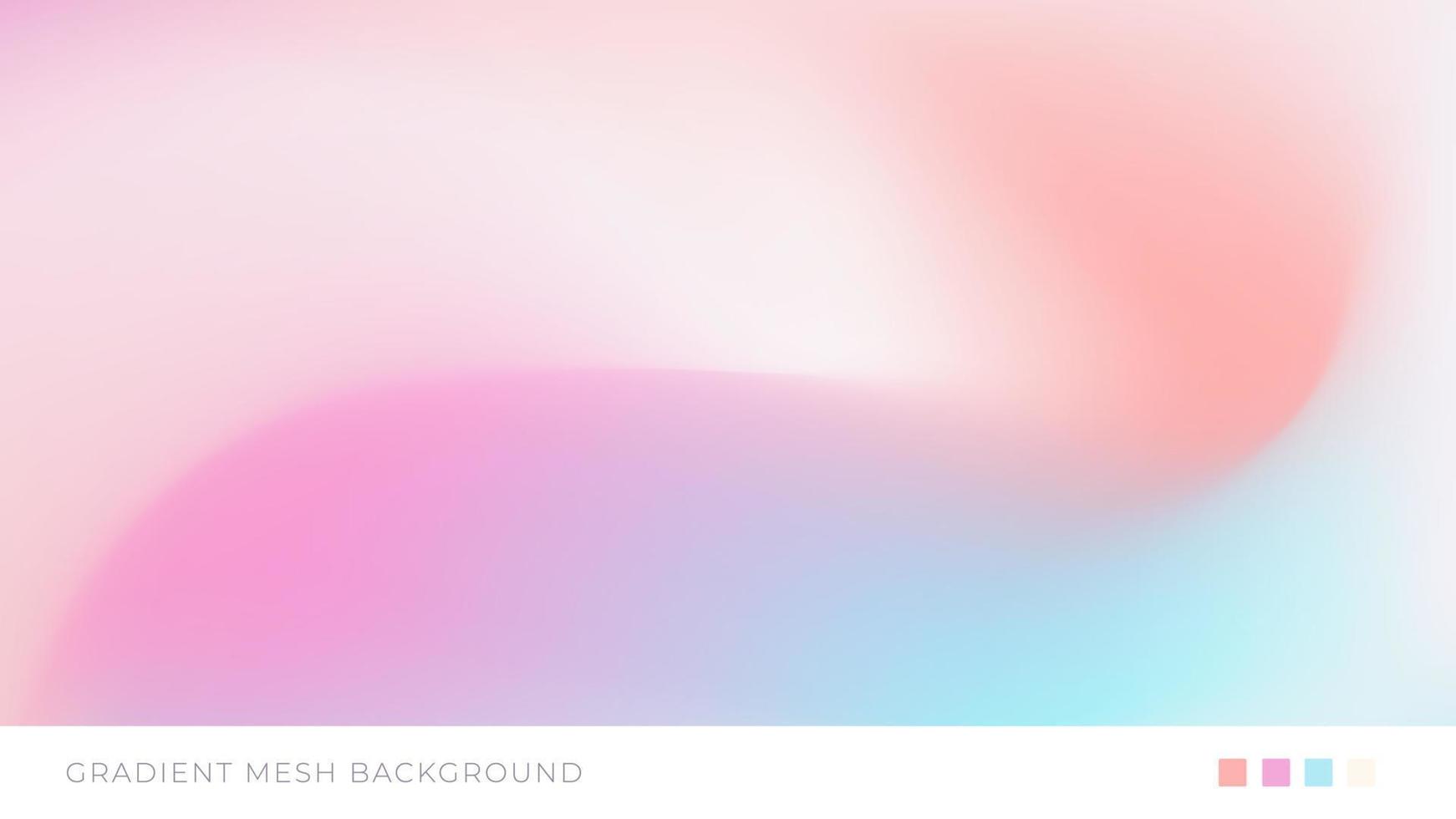 Beautiful Mesh Gradient Pastel Background vector