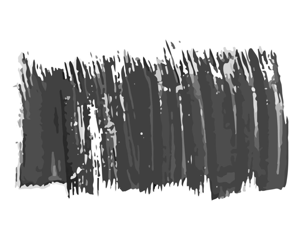 Black hand drawn ink stain. Ink spot isolated on white background. Vector illustration