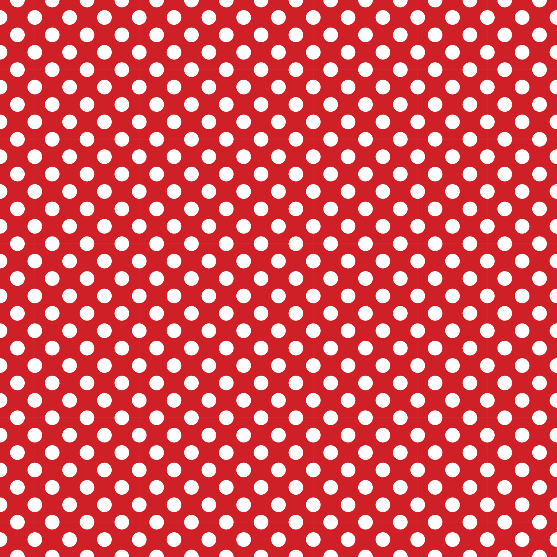 White polka dots on a red background.Seamless pattern.Abstract