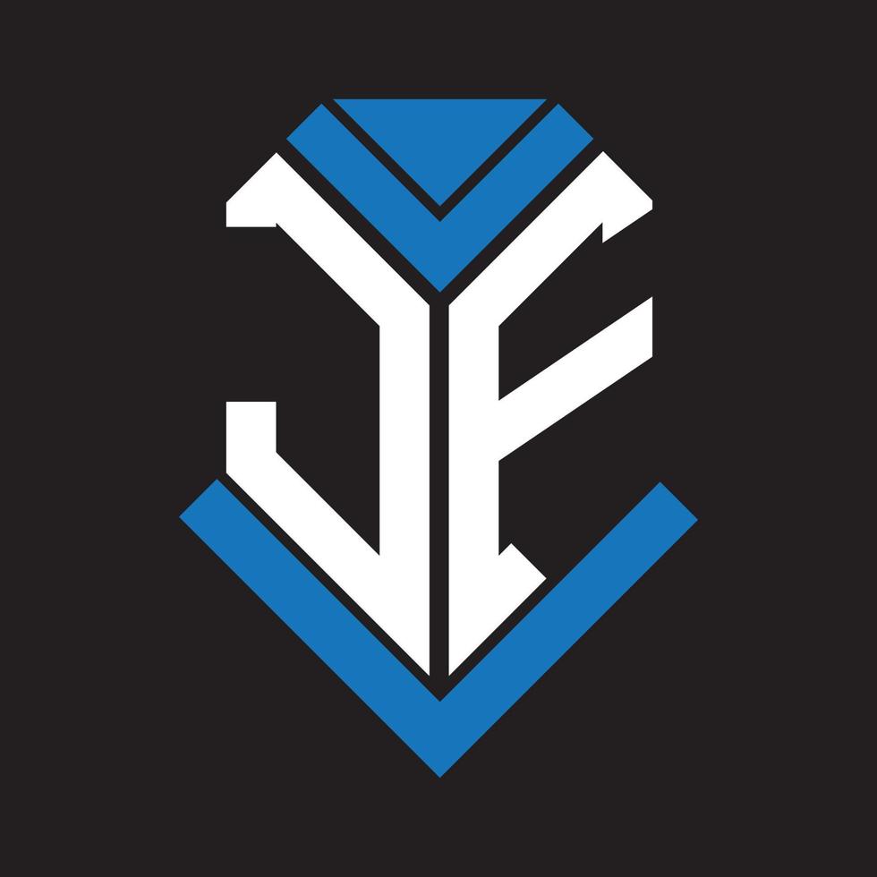 diseño de logotipo de letra jf sobre fondo negro. concepto de logotipo de letra de iniciales creativas jf. diseño de letra jf. vector