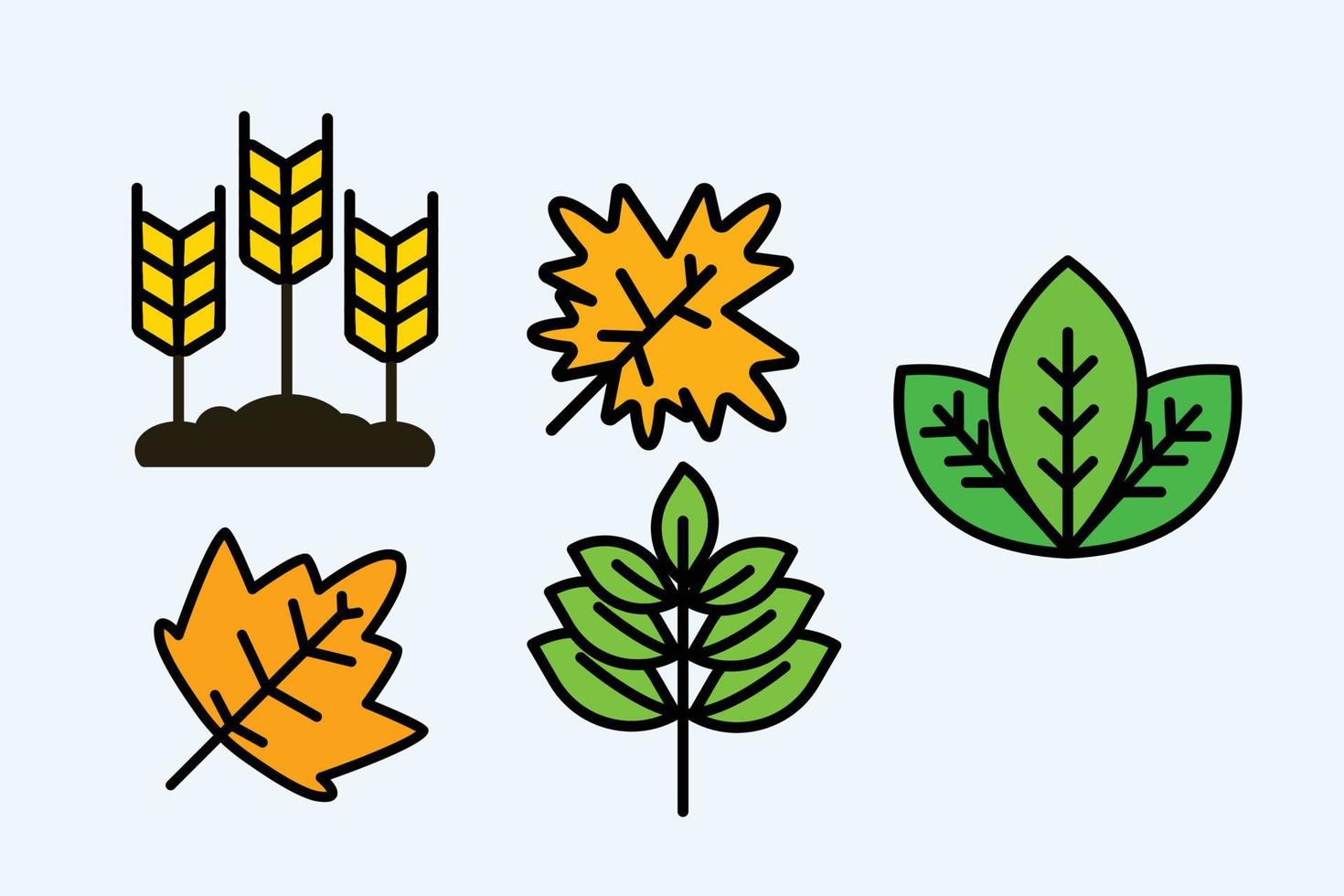 leaves autumn icon vector illsutration