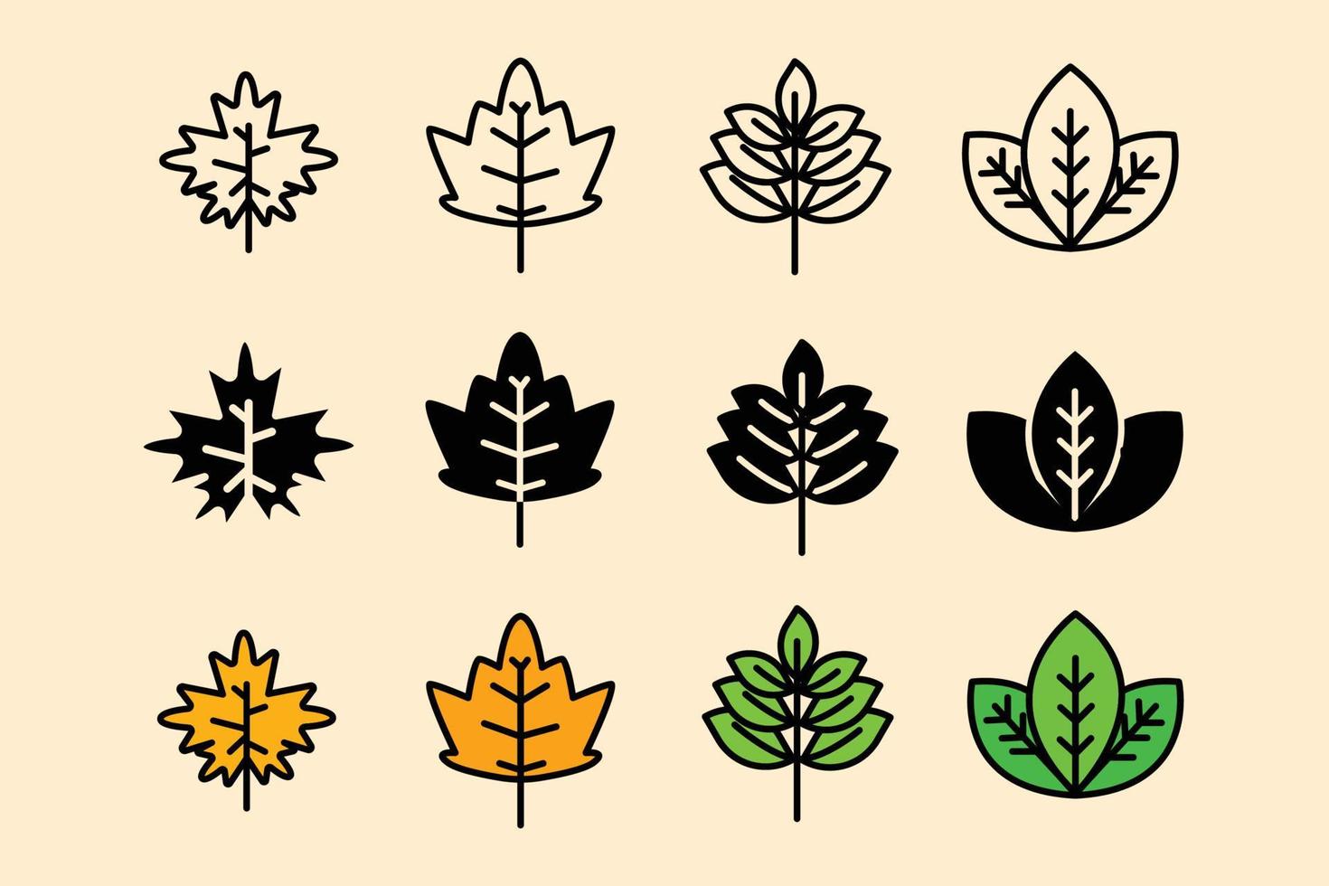 leaves autumn icon vector illsutration