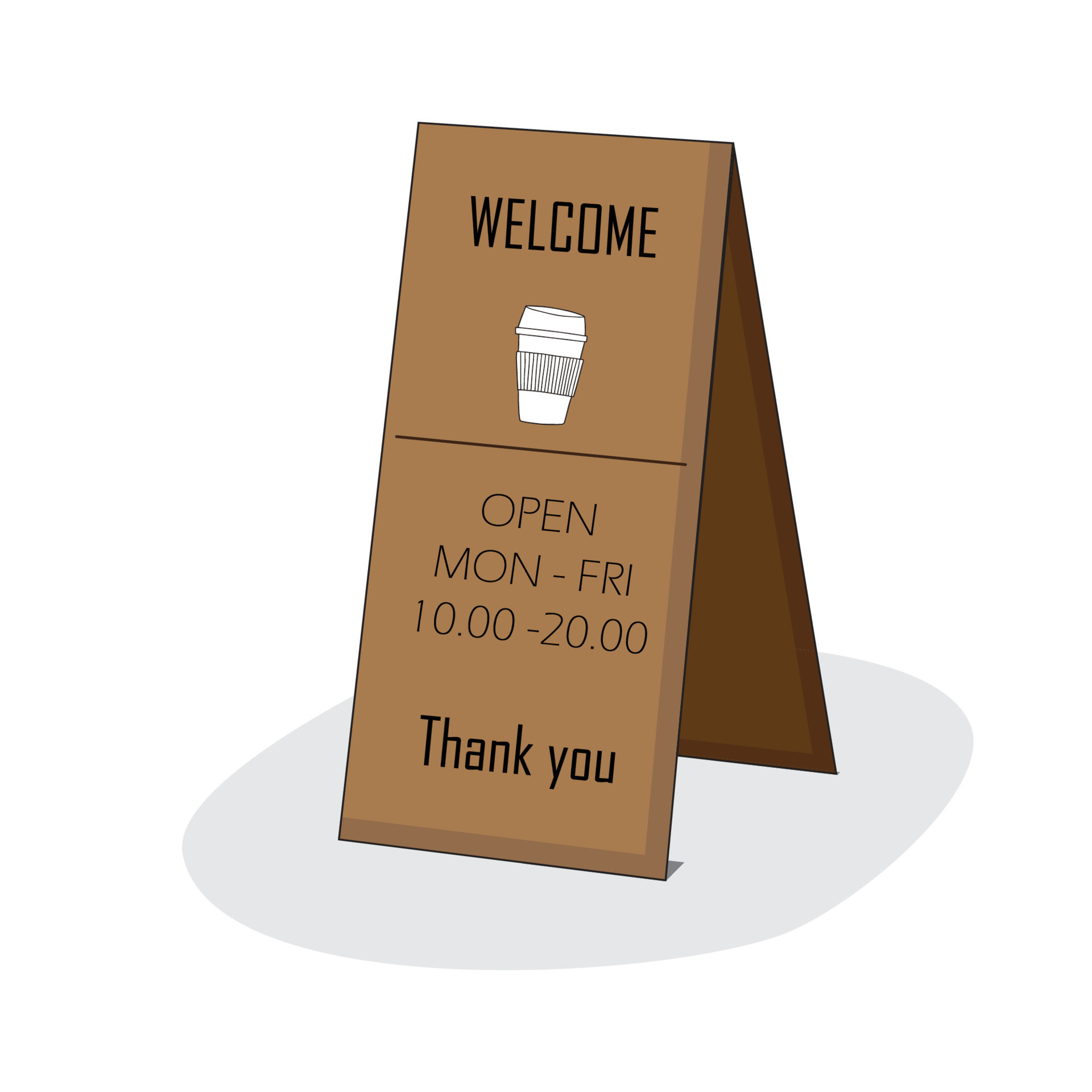 Welcome Opening Time Hours Standy Sign Board Backdrop Use For Coffee welcome-opening-time-hours-standy-sign-board-backdrop-use-for-coffee