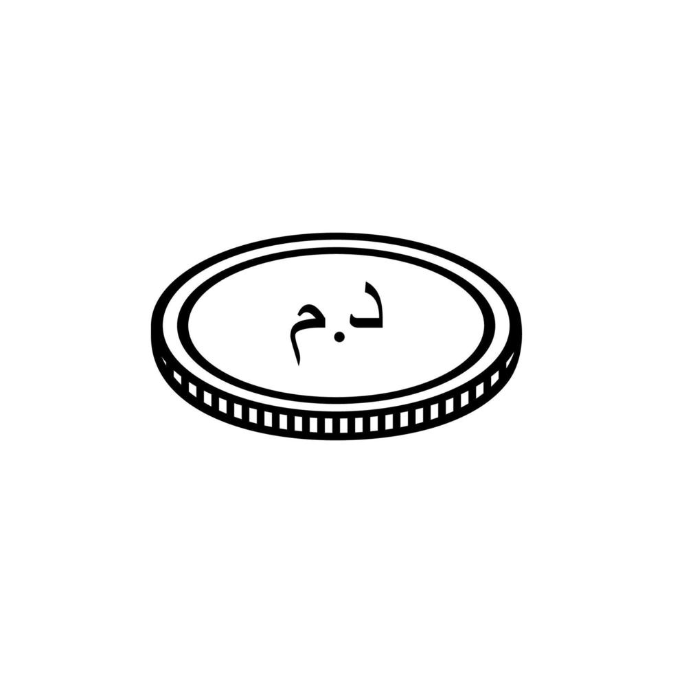 Morocco Currency Icon Symbol Moroccan Dirham MAD Sign Vector 