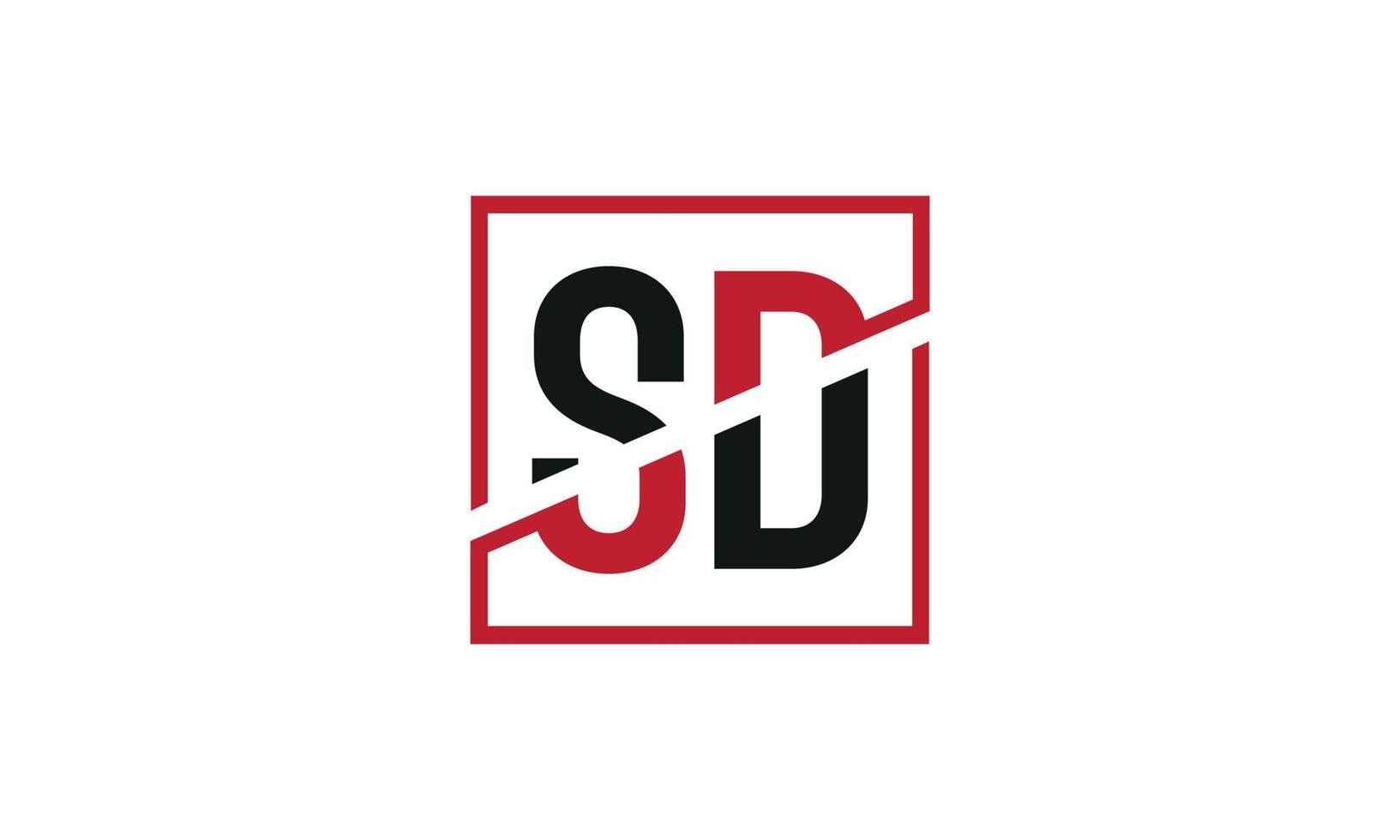 letter SD logo pro vector file pro Vector