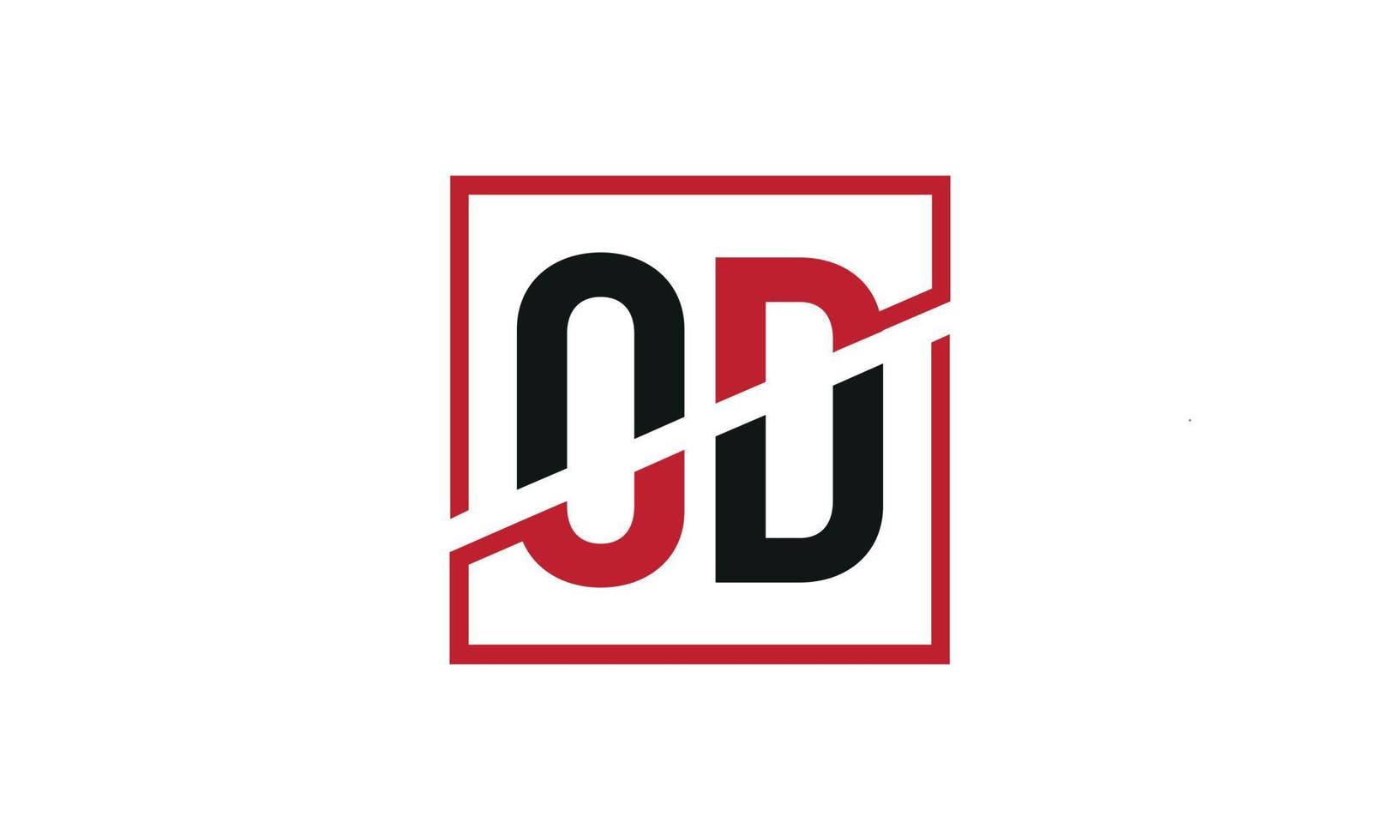 letter OD logo pro vector file pro Vector