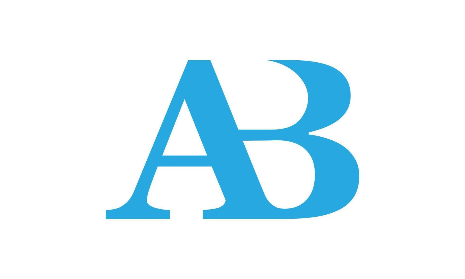 letter AB logo pro vector file pro Vector