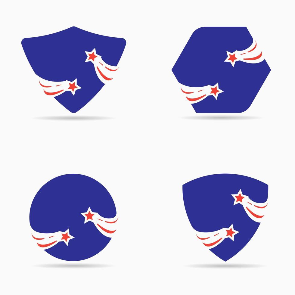 Best collection letter s and star logo vector. Shield, circle, polygonal letter s vector