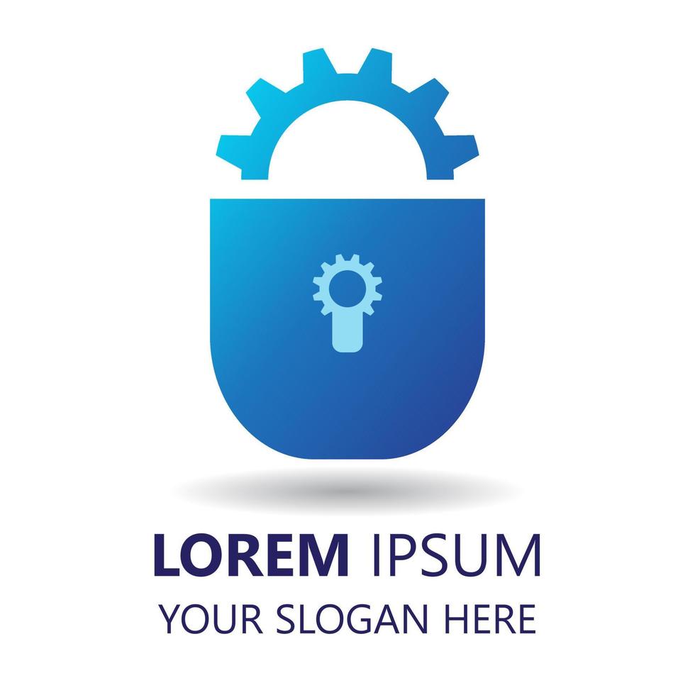 lock logo design template. lock illustration vector