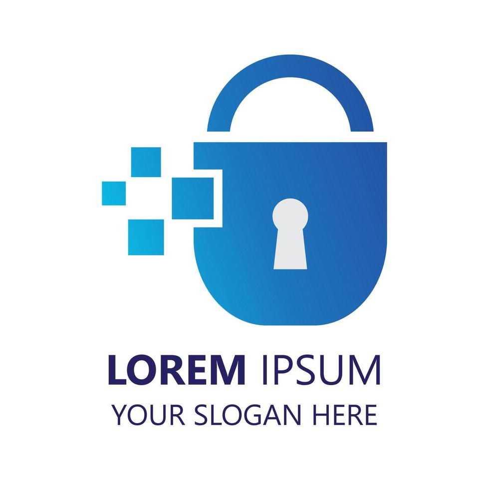 lock logo design template. lock illustration vector