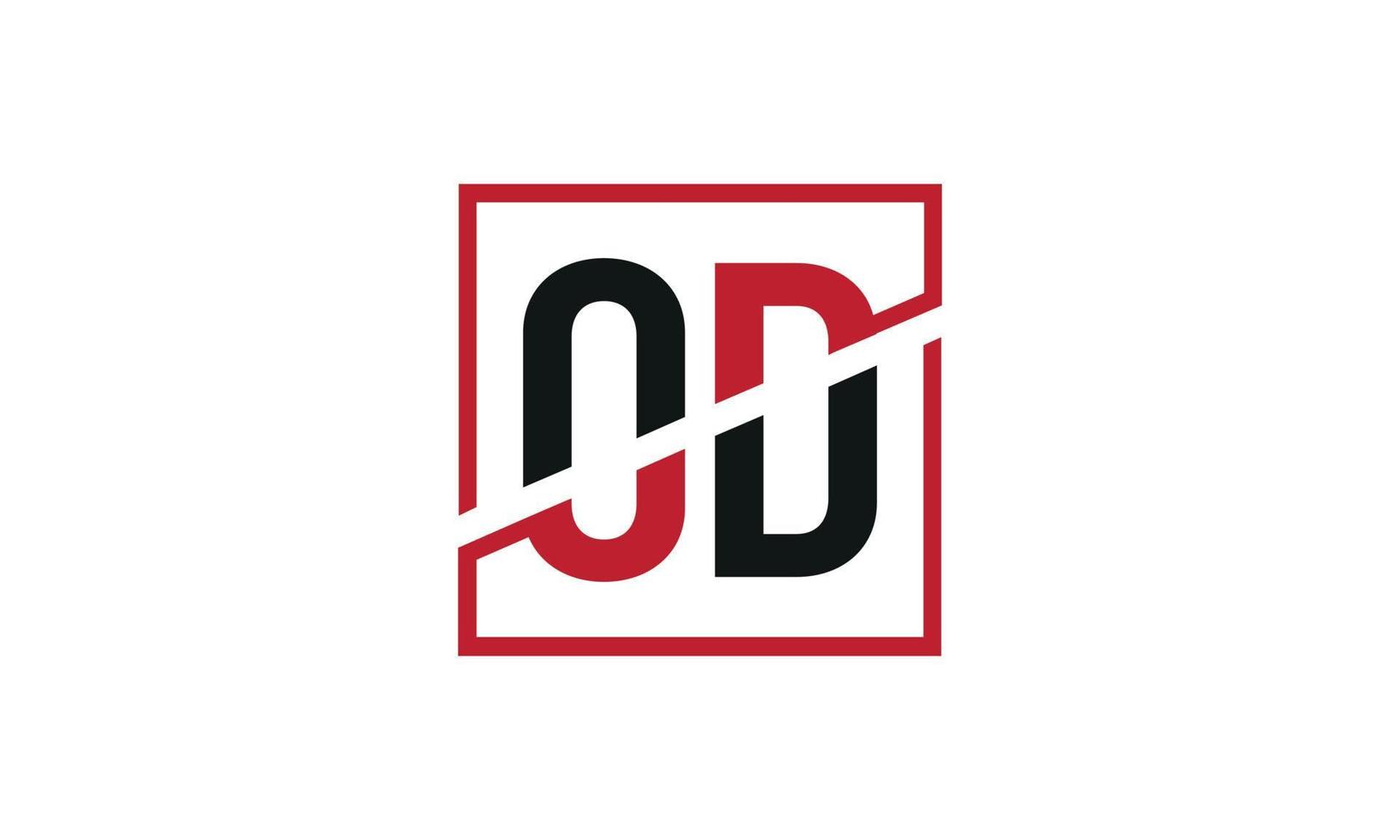 letter OD logo pro vector file pro Vector