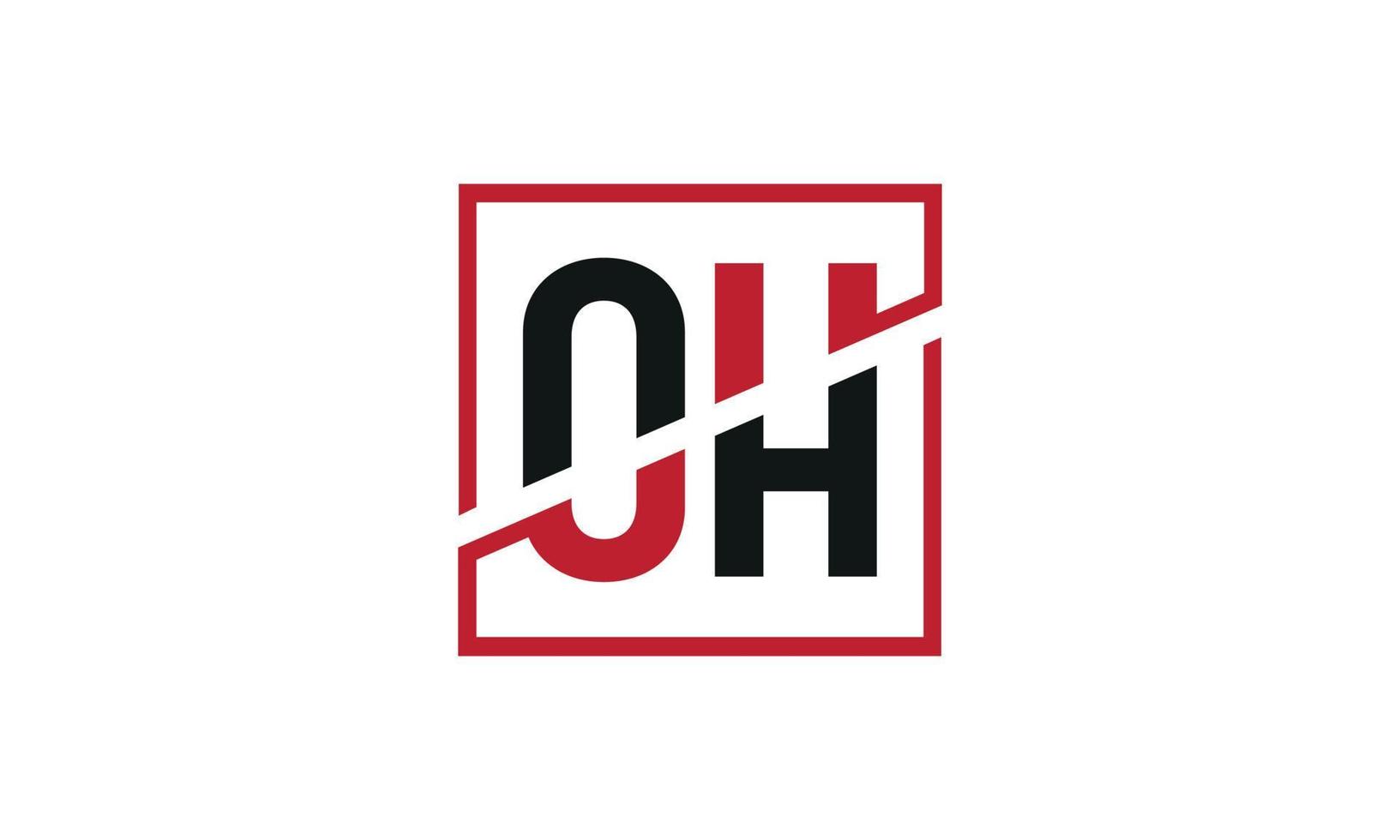 letter OH logo pro vector file pro Vector