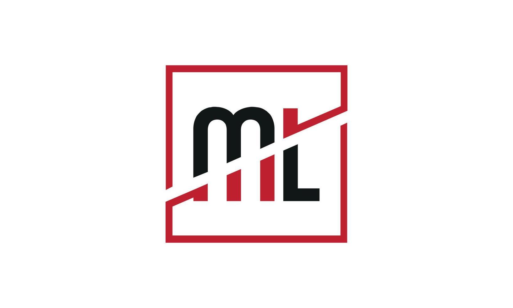 carta ml logo pro archivo vectorial vector
