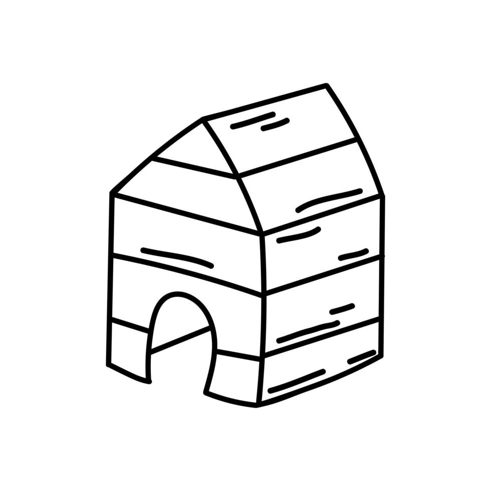 Booth in Hand drawn doodle style. Dog house vector illustration for design, web, icons, children's illustrations, prints, card, posters.