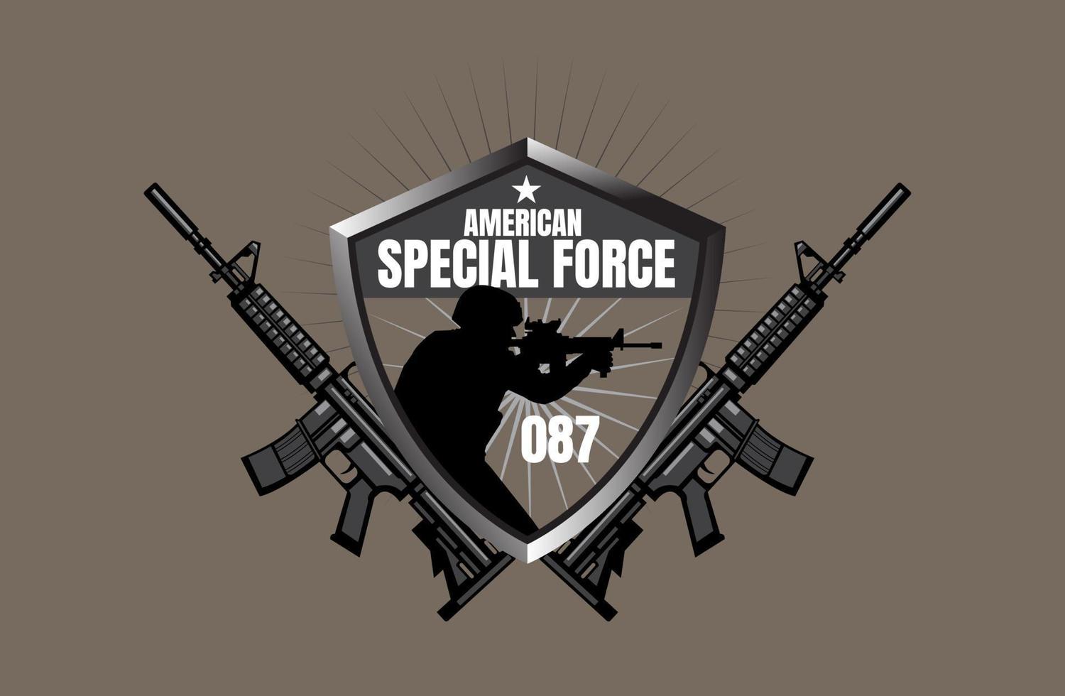 military logo design vector