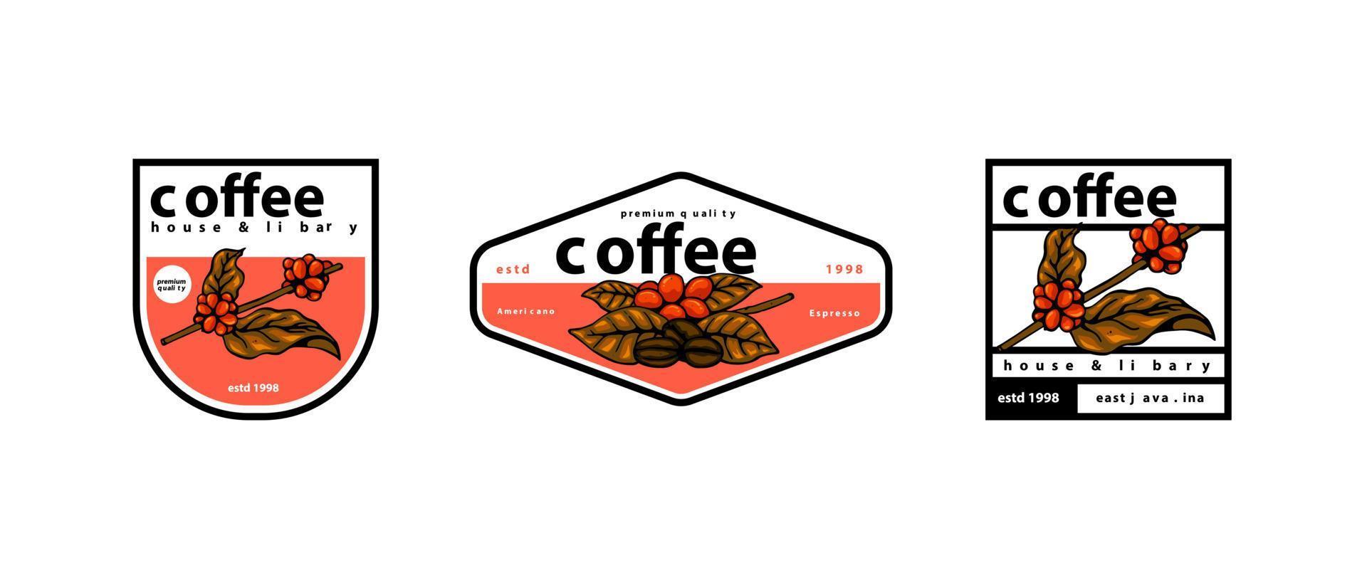 coffee logo design vector