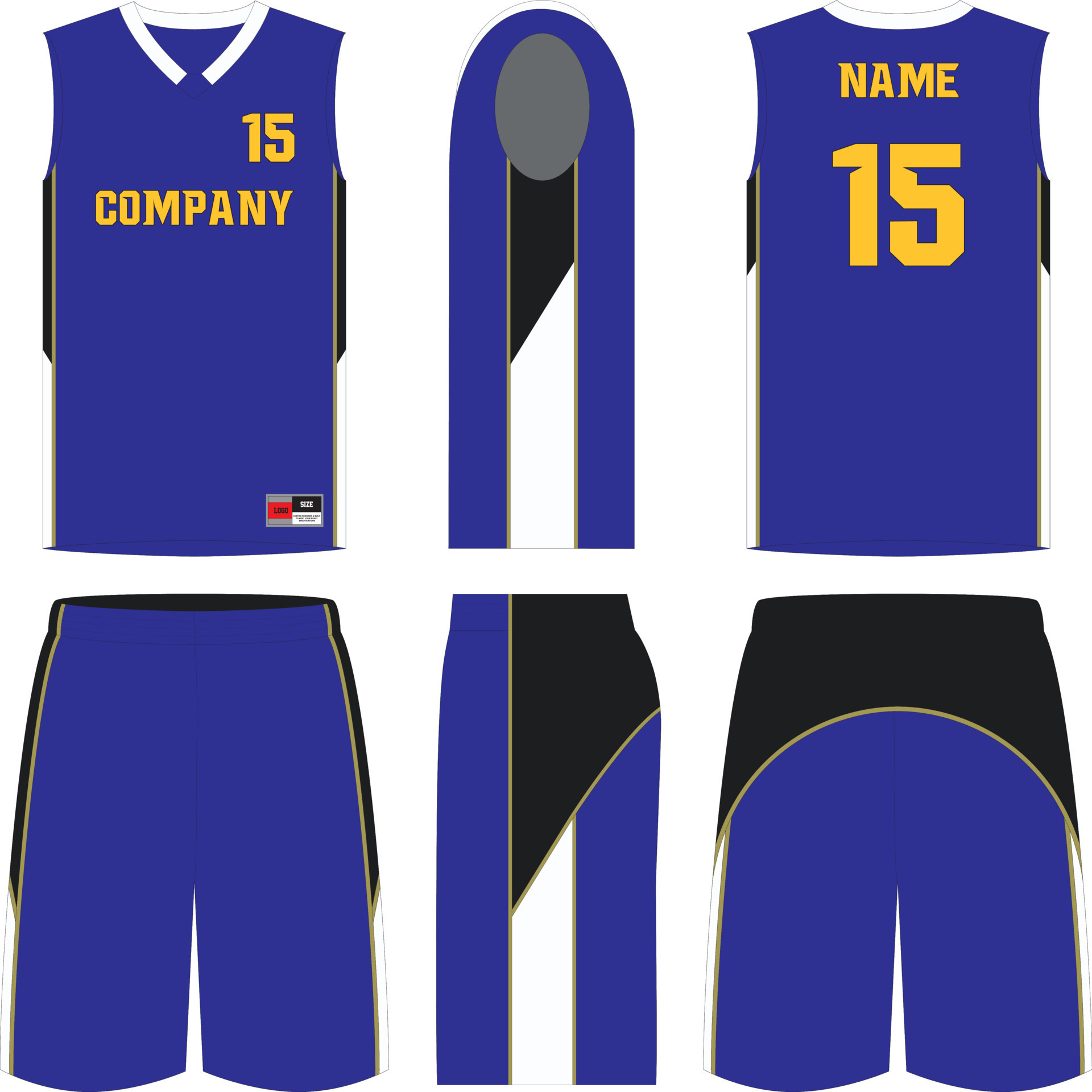 Basketball Uniform Template Vector Art, Icons, and Graphics for Free
