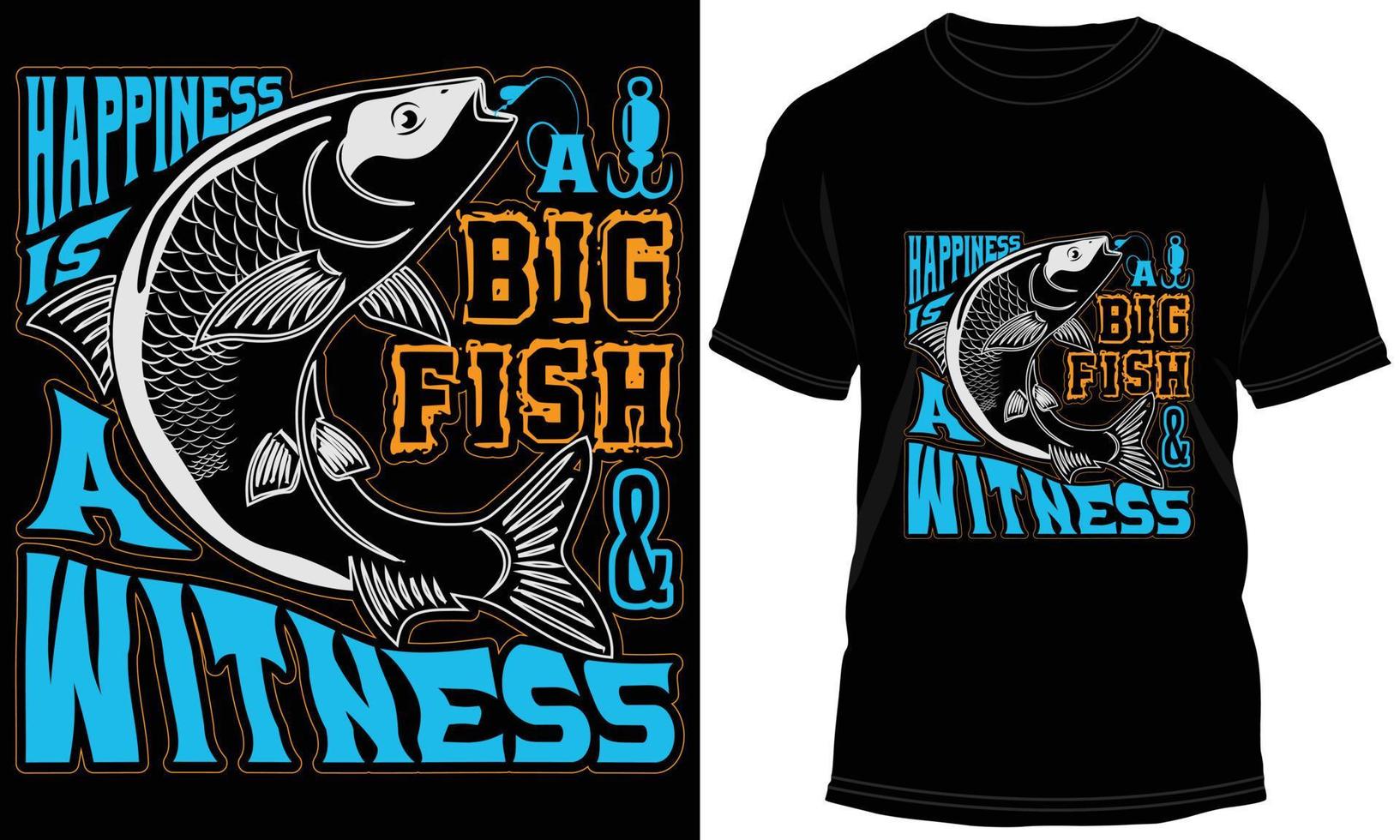 gráfico de vector de diseño de camiseta de pesca