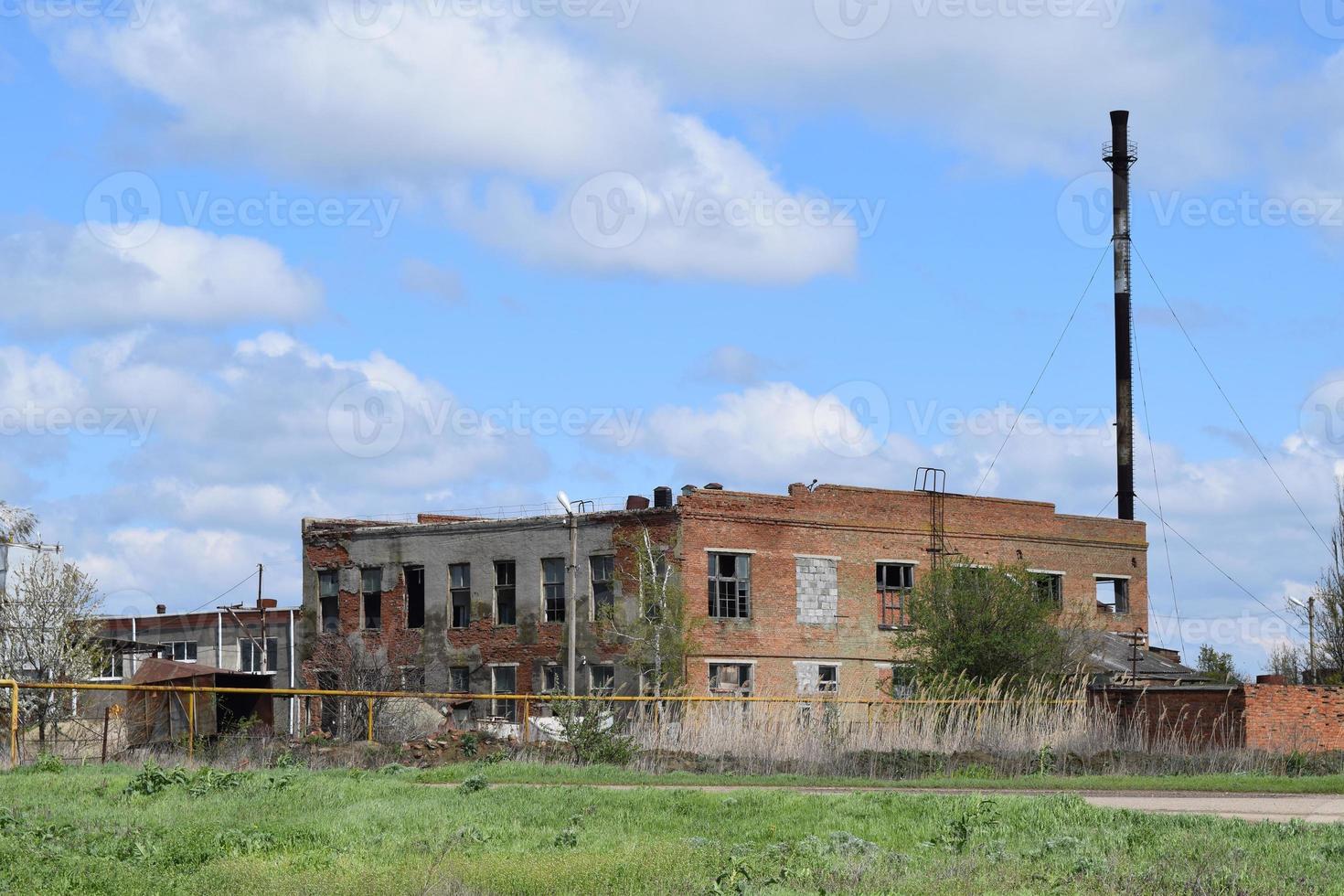 Old abandoned factory photo